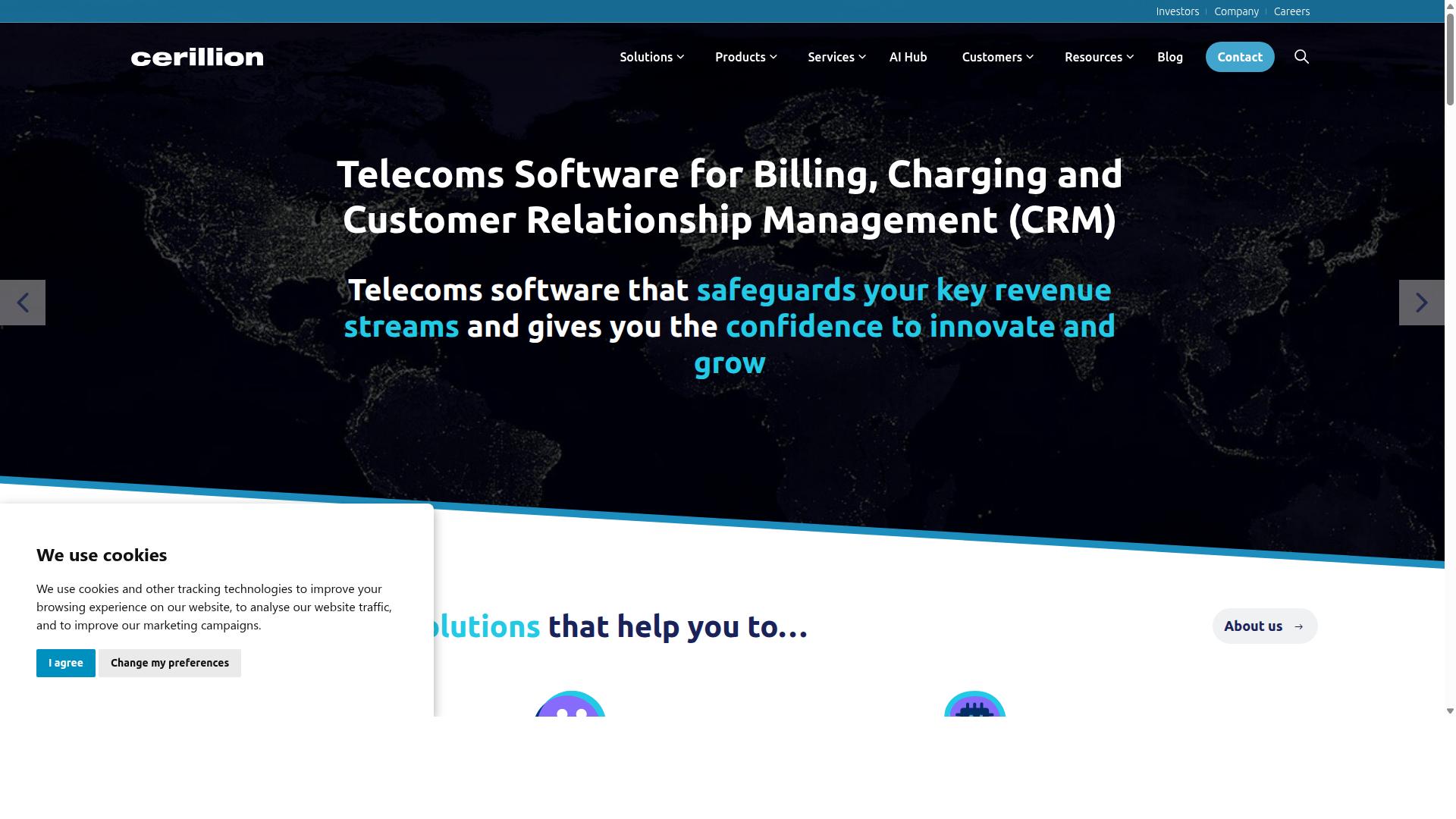 Cerillion website