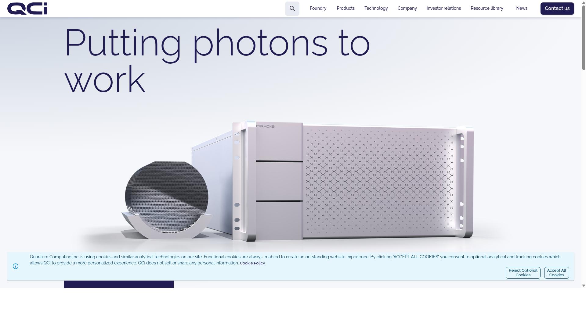 Quantum Computing, Inc. website